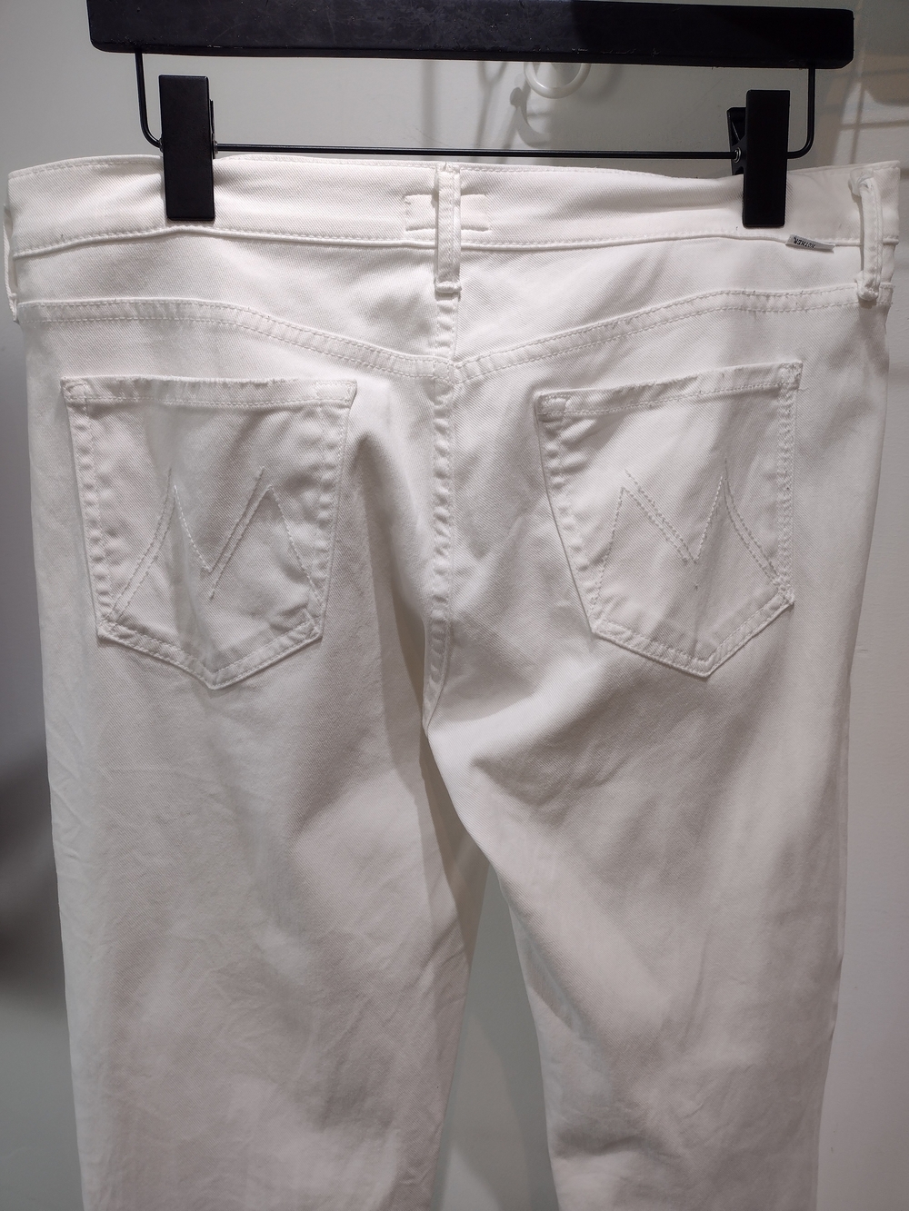 MOTHER Denim The Dropout Relaxed Boyfriend Jeans White (Sz 29) Premium Denim - Picture 9 of 11